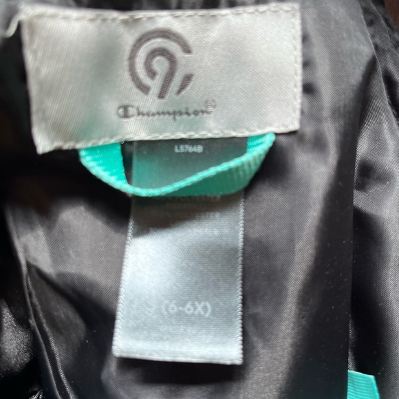Champion C9 Black & Teal Snow Bibs Size S (6-6X) - Picture 4 of 8